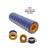 BEZE (10'lu Paket) 12MM x 0.1mm x 8mt Doğalgaz Teflon Bant