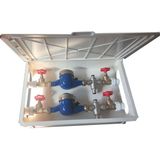 Beze Gri Çiftli Su Sayacı Panosu 38,5 x 54,5 x 11,5 cm 3 mm Kalınlık ile Dayanıklı Tasarım