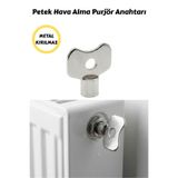 BEZE Metal, Kırılmaz Kalorifer Peteği Hava Alma Alma Purjör Anahtarı, Petek Havlupan Hava Alma Anahtarı