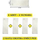 Bezhane Baby 4 Adet - 2 Katlı Ekstra Emici Yıkanabilir Bebek Pedi Iç Bez No:2 - 4 ADET 2 KATLI NO 2 PED