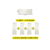 BEZHANE Baby 4 ADET - 2 KATLI EKSTRA EMİCİ YIKANABİLİR BEBEK PEDİ İÇ BEZ NO:2