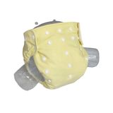 BEZHANE Baby YBB Yıkanabilir Bebek Bezi Cepli Sarı Renk Çıt Çıtlı(8kg-18kg)