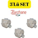 Bezhane Baby Yıkanabilir Bebek Bezi Cepli Yıldızlı Kapiçino 15 -25 kg 3 Numara 3'lü Set