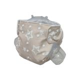 BEZHANE Baby Yıkanabilir Bebek Bezi Cepli Yıldızlı Kapiçino (15kg-25kg)3 Numara