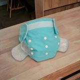 Bezhane Cırt Cırtlı Yıkanabilir Bebek Bezi MAVI(8KG-18KG)+ 1 Adet 8 Katlı Emici Ped - 2