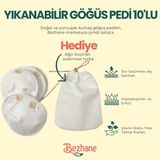 BEZHANE Yıkanabilir 10'lu Kumaş Göğüs Pedi