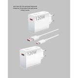 Bezos 120W Usb-C Şarj Adaptörü Süper Hızlı Şarj Güç Kaynağı Seti - Belirtilmemiş - Ahşap - Beyaz