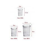 Bezos 12'li Barok Yuvarlak 3 Boy Kavanoz Seti & Saklama Kabı & Erzak Kabı (4*2000 Ml, 4*1000 Ml, 4*500 Ml) - 0 Siyah - Belirtilmemiş