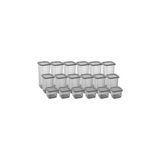 Bezos 18'li 3 Boy Kavanoz Seti & Saklama Kabı & Erzak Kabı 6X650/1300/1900 ml (40 Lı Etiket Hediyeli)