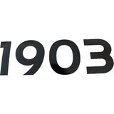 Bezos 1903 Yazılı Oto Sticker Siyah 20X7CM - Belirtilmemiş