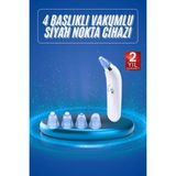 Bezos 4 Başlıklı Vakumlu Siyah Nokta ve Yüz Temizleme Cihazı - 000-Siyah