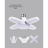 Bezos 4 Kollu Katlanır Pervane LED Ampül 60 Watt Yüksek Aydınlatma ve Enerji Tasarrufu - 00 Beyaz - Belirtilmemiş