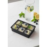Bezos 6 Hazneli Silikon Buz Kalıbı & Çok Amaçlı Buzluk ve Dondurucu Organizeri 11X16 cm - Renkli - Belirtilmemiş