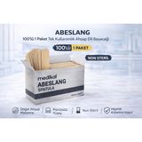 Bezos Abeslang 100'LÜ 1 Paket Tek Kullanımlık Ahşap Dil Basacağı Medikal Spatula