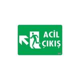 Bezos Acil Çıkış Uyarı Levhasi 25X35 Kod: 947 - Belirtilmemiş - 1
