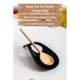 Bezos Akrilik Siyah Tezgah Üstü Kirli Kaşıklık & Kepçe Altlığı bgBZ200700001091