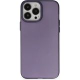 Bezos Apple iPhone 13 Pro Max Uyumlu Kılıf Modos Metal Kapak - Derin Mor - 3030 Sempatik