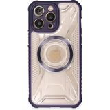 Bezos Apple iPhone 13 Pro Max Uyumlu Kılıf Prag Magneticsafe Kapak - Derin Mor - 3030 Sempatik