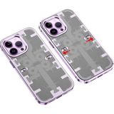 Bezos Apple iPhone 14 Pro Max Uyumlu Kılıf Mekanik Bumper Kapak - Derin Mor - 3030 Sempatik