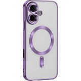 Bezos Apple iPhone 16 Uyumlu Kılıf Kross Magneticsafe Kapak - Mor - 3030 Sempatik