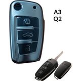 Bezos Audi A3 Q2 Anahtar Uyumlu Silikon Oto Anahtar Kumanda Kabı Kılıf Siyah - Belirtilmemiş