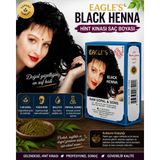 Bezos Black Henna Hint Kınası Saç Boyası Siyah Renk 6’lı Kutu Doğal Görünümlü Kalıcı Saç Boyası