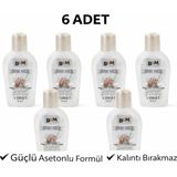 Bezos B&m Oje Sil 70 ml Asetonlu Oje Çıkarıcı Güçlü Formül 6 Adet - Renkli