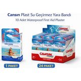 Bezos Cansın Plast Su Geçirmez Yara Bandı 10'lu Paket Waterproof First Aid Plaster