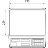 Bezos Cas Er Jr 15KG LCD Ekran Boyunsuz Hesaplamalı Terazi - Belirtilmemiş - Acı Kahverengi - Bej