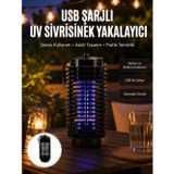 Bezos Çevre Dostu Elektrikli Sivrisinek Öldürücü Lamba – 50m² Etki Alanı Yeni Nes - NLCAEB4766-6