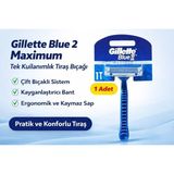 Bezos Gillette Blue 2 Maximum Tek Kullanımlık Tıraş Bıçağı 1 Adet