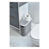 Bezos Gri Kapaklı Wc Kağıtlıklı Çöp Kovası & Ofis Çöp Kovası 10 Lt - Belirtilmemiş - 11-Kırmızı