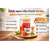 Bezos Ima Japon Lüks Küçük Kürdan Ahşap Hijyenik Tek Kullanımlık Kürdan 1 Adet - Belirtilmemiş