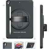 Bezos iPad 10.2 (7.nesil) Kılıf Hand Strap Tablet Kılıfı - Siyah - Belirtilmemiş