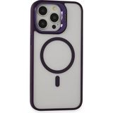 Bezos Joko Apple iPhone 14 Pro Uyumlu Kılıf Roblox Lens Magsafe Standlı Kapak - Derin Mor - 3030 Sempatik