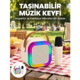 Bezos Kablosuz Karaoke Mikrofon Hoparlör Seti Güçlü Ses Çıkışı Yeni Nesil - NLCAEB8734-4307