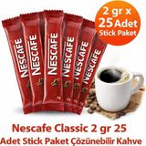 Bezos Kahve Classic 2 gr 25 Adet Stick Paket Çözünebilir Kahve