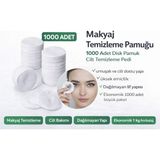 Bezos Makyaj Temizleme Pamuğu 1000 Adet Disk Pamuk Cilt Temizleme Pedi - Belirtilmemiş