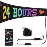 Bezos Mey Ithalat® 16X96 LED Yazı Paneli 60 cm Esnek Rgb Işıklı Programlanabilir Ekran - 1 m - Renkli