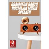 Bezos Mey Ithalat® Gramafon Nostaljik Radyo Yüksek Ses Kalitesi USB Tf Kart Aux - 0 - Siyah