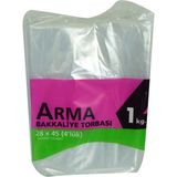 Bezos Naylon Torba Arma Şeffaf Bakkaliye Kuruyemiş Torbası 28X45 (4 Lük ) Takribi 115 Adet 1000 gr