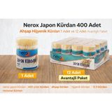 Bezos Nerox Japon Kürdan 400 Adet Ahşap Hijyenik Kürdan