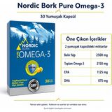 Bezos Nordic Bork Pure Omega-3 Balık Yağı 30 Yumuşak Kapsül