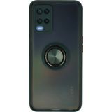 Bezos Oppo A54 4g Uyumlu Kılıf Montreal Yüzüklü Silikon Kapak - Yeşil - 3030 Sempatik