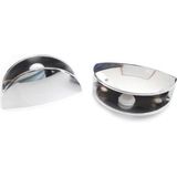 Bezos Oval Krom Etejer Camı Tutucu Takımı - 001-Renkli - Belirtilmemiş