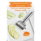Bezos Paslanmaz Çelik Sebze Meyve Julyen Soyucu & Doğrayıcı 17 Cm bgBZ200700001208