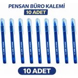 Bezos Pensan Büro Tükenmez Kalem 1.0 mm Mavi 10 Adet - Renkli - Belirtilmemiş
