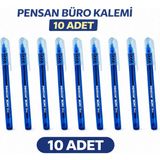 Bezos Pensan Büro Tükenmez Kalem 1.0 mm Mavi 10 Adet