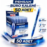Bezos Pensan Büro Tükenmez Kalem 1.0 mm Mavi 50 Adet