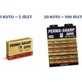 Bezos Perma-Sharp Super Paslanmaz Çelik Tıraş Bıçağı 5 Li Kutu
